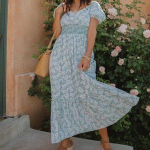 Bohme Blue Maxi Dress, Size Small